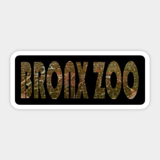 Bronx Zoo 1913 Long Sticker